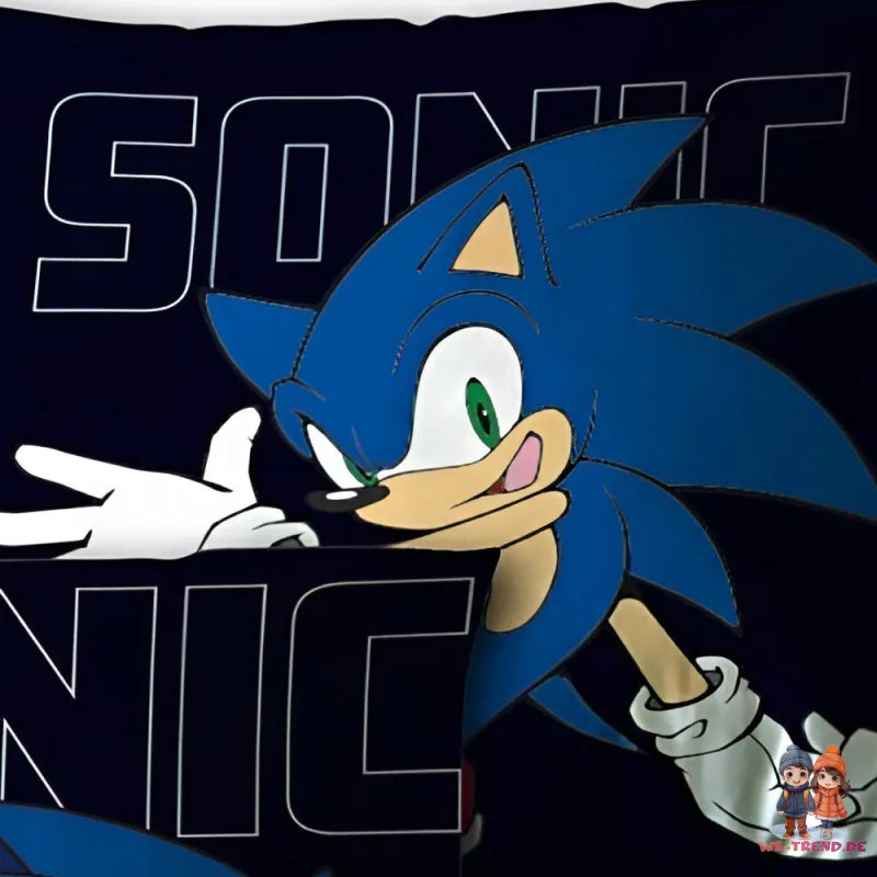 Sonic the Hedgehog Velours Kissen Dekokissen Cushion 40x40 cm - WS-Trend.de