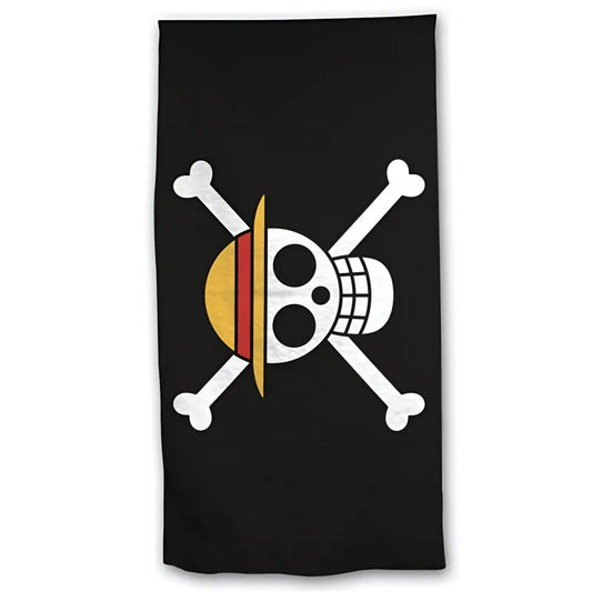Anime One Piece Piraten Strandtuch Badetuch XL 70x140 100% Baumwolle - WS-Trend.de Ruffy Handtuch