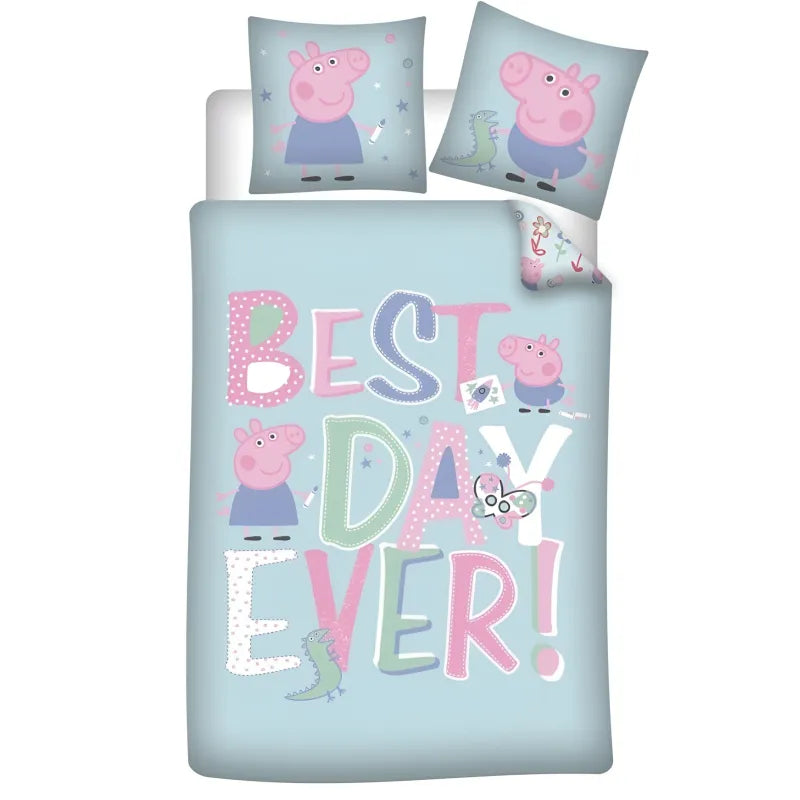Peppa Wutz Kinder Bettwäsche Mikrofaser 2tlg Set 135/140x200 63x63 cm WS Trend.de Bezug