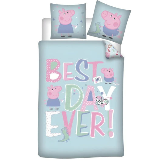 Peppa Wutz Kinder Bettwäsche Mikrofaser 2tlg Set 135/140x200 63x63 cm WS Trend.de Bezug