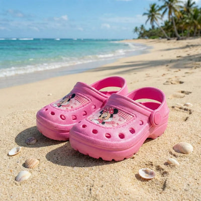 Disney Minnie Maus Kinder Clogs Sandalen Badeschuhe in Rosa - Ansicht 2