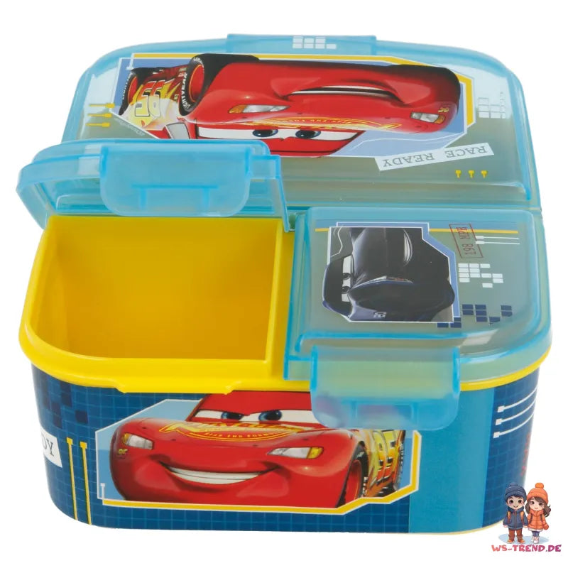 Disney Cars Lightning McQueen 2 tlg. Lunch Set 3Kammer Brotdose Alu-Trinkflasche - WS-Trend.de