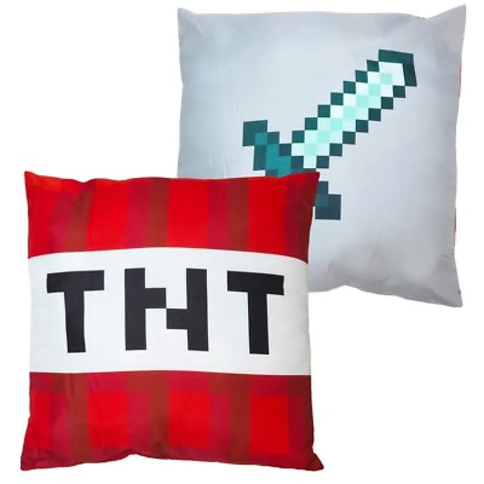 Gamer Minecraft TNT Diamant Schwert Kissen Dekokissen 40x40 cm - WS-Trend.de