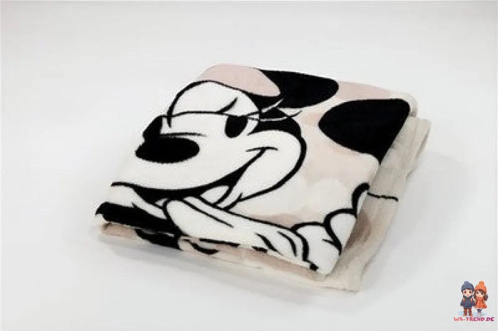 Disney Mickey Minnie Maus Flanell Wohndecke warme Kuscheldecke 130x160 cm - WS-Trend.de