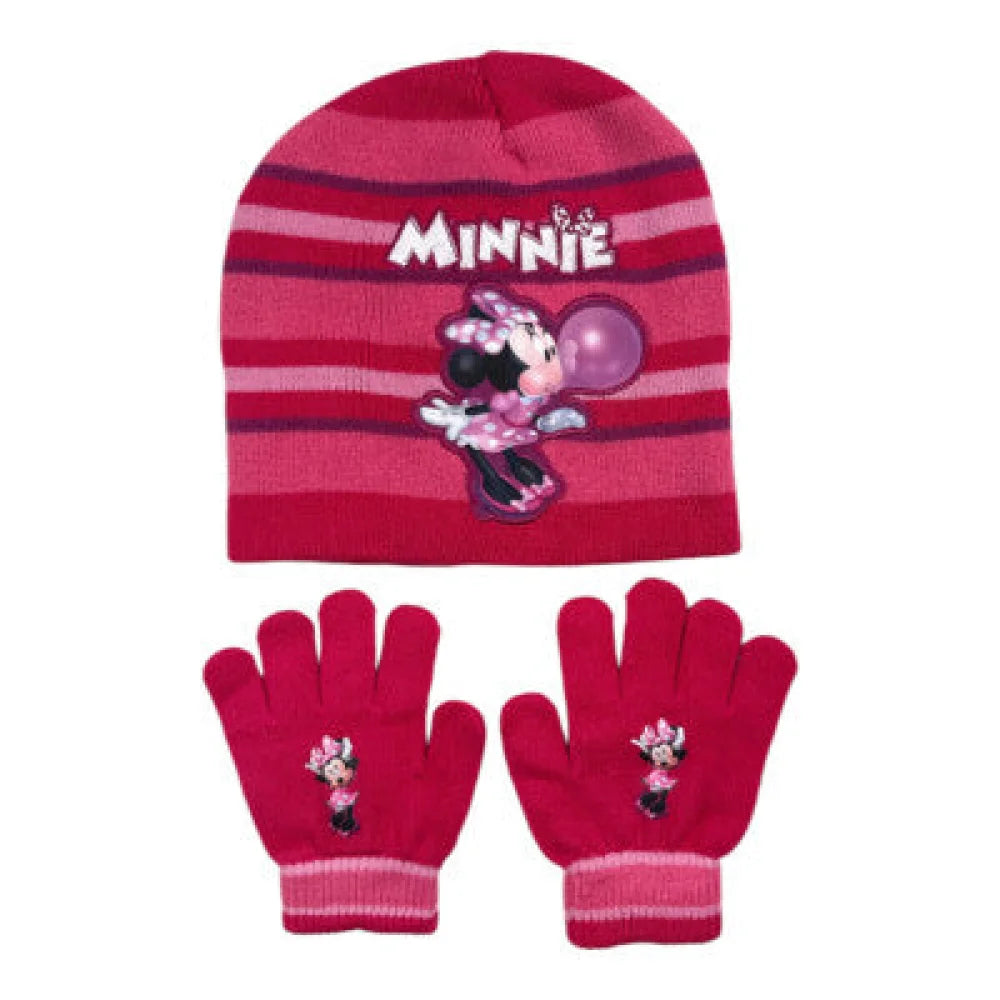 Disney Minnie Maus Kinder Wintermütze plus Handschuhe Gr. 54 - WS-Trend.de