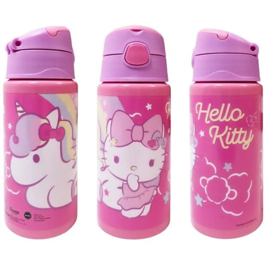 Hello Kitty Einhorn Kinder Aluminium Wasserflasche Trinkflasche Flasche 500 ml - WS-Trend.de