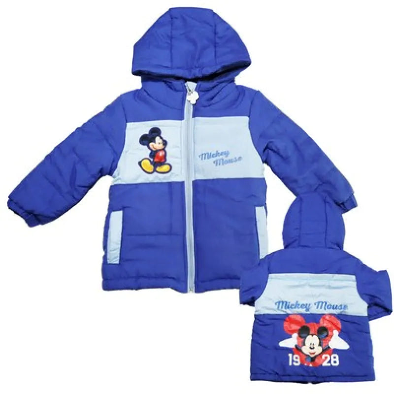 Disney Mickey Mouse Kinder Winterjacke Jungen Jacke mit Kapuze Gr. 92-116 - WS-Trend.de