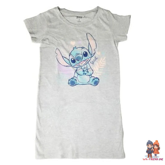 Disney Stitch Damen kurzarm Schlafshirt Nachthemd Langshirt S-XL - WS-Trend.de