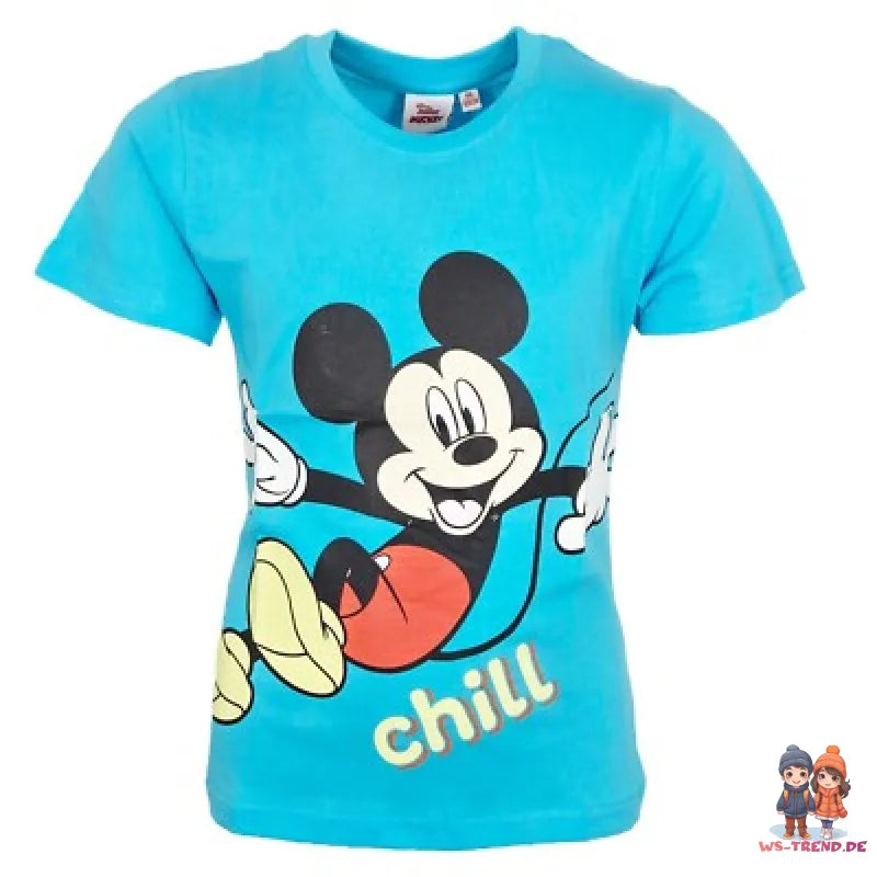 Disney Mickey Maus Kinder Jungen kurzarm T-Shirt Shirt 92-128 Baumwolle - WS-Trend.de
