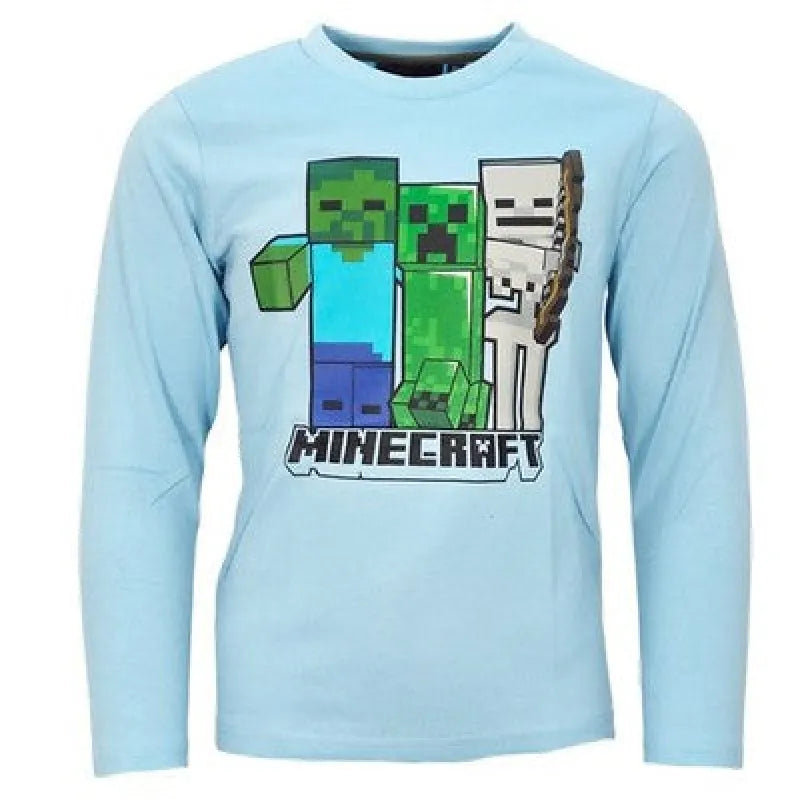Minecraft Creeper Gamer Kinder Jungen langarm Shirt - WS-Trend.de