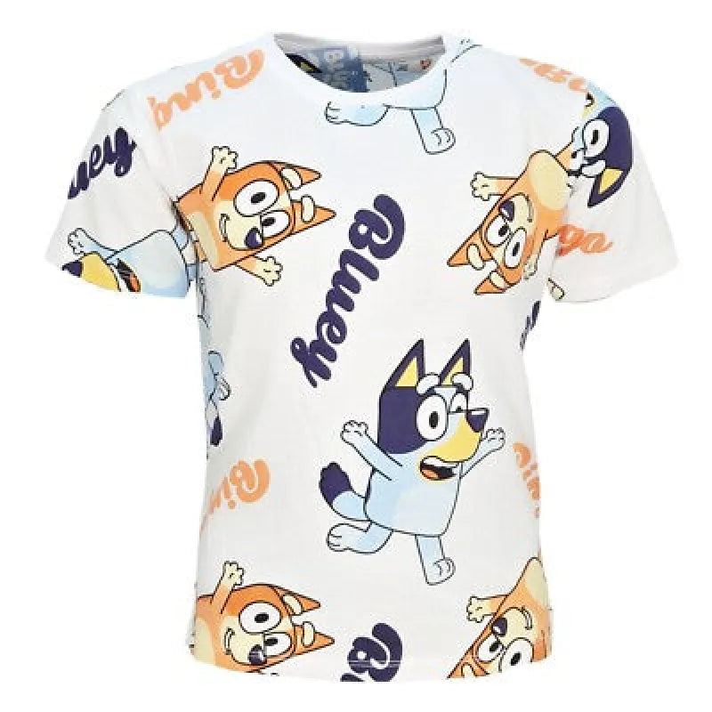 Bluey Bingo Kinder Jungen kurzarm T-Shirt Shirt Größe 104 bis 122 Baumwolle - WS-Trend.de
