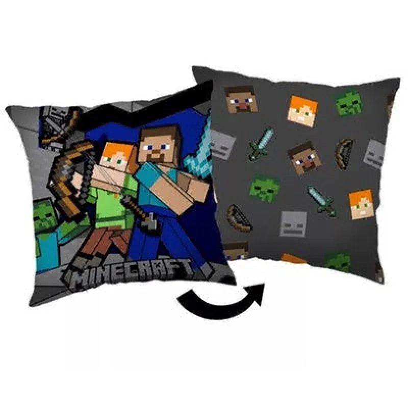 Gamer Minecraft Steve und Alex Kissen Dekokissen 40x40 cm - WS-Trend.de