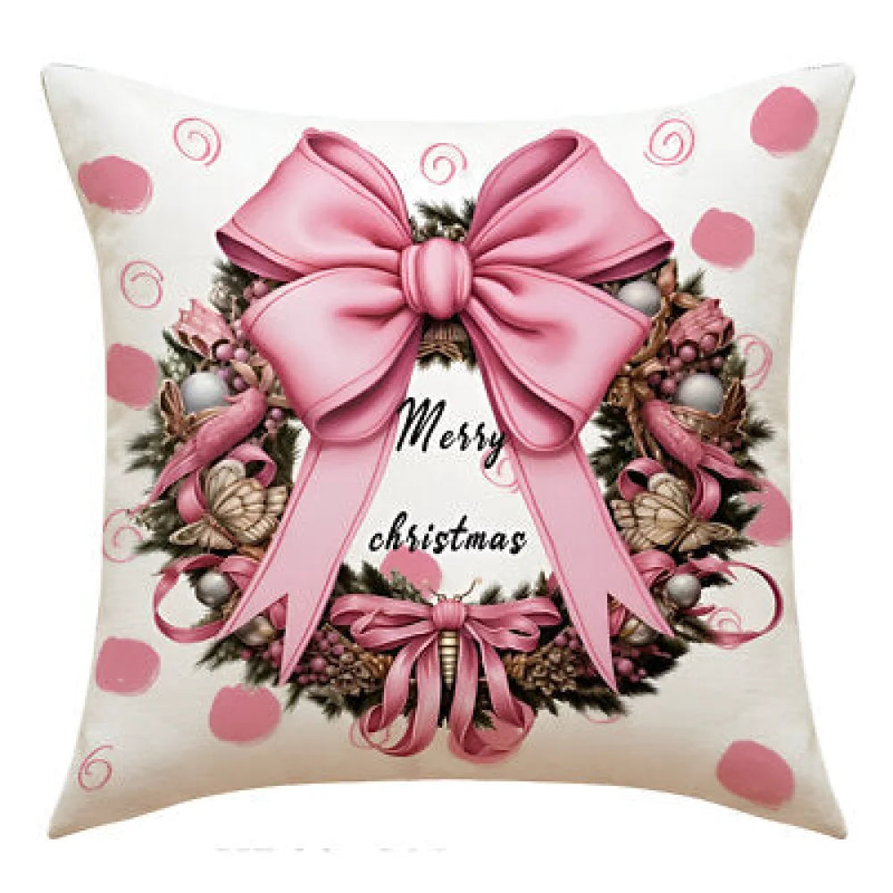 Weihnachten Christmas Kranz Kissen Dekokissen 45x45 cm - WS-Trend.de