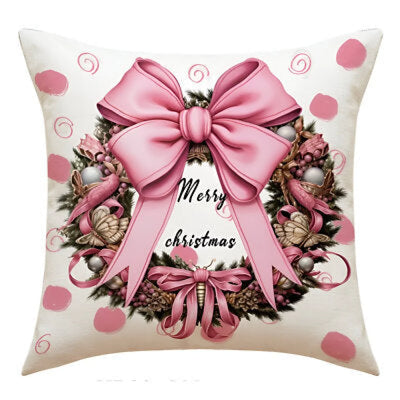 Weihnachten Christmas Kranz Kissen Dekokissen 45x45 cm - WS-Trend.de
