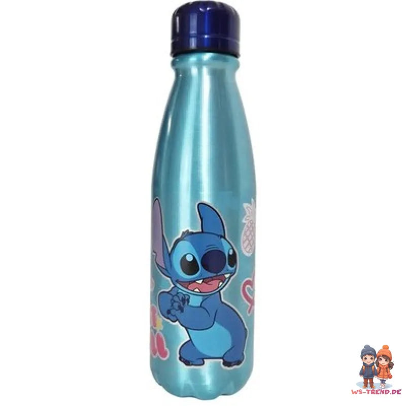 Disney Stitch Kinder Aluminium Wasserflasche Trinkflasche Flasche 600 ml - WS-Trend.de
