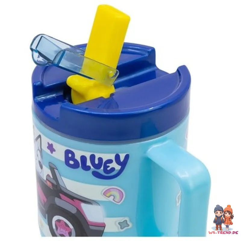 Bluey und Bingo Kinder Trinkbecher Becher mit Halm 530 ml - WS-Trend.de