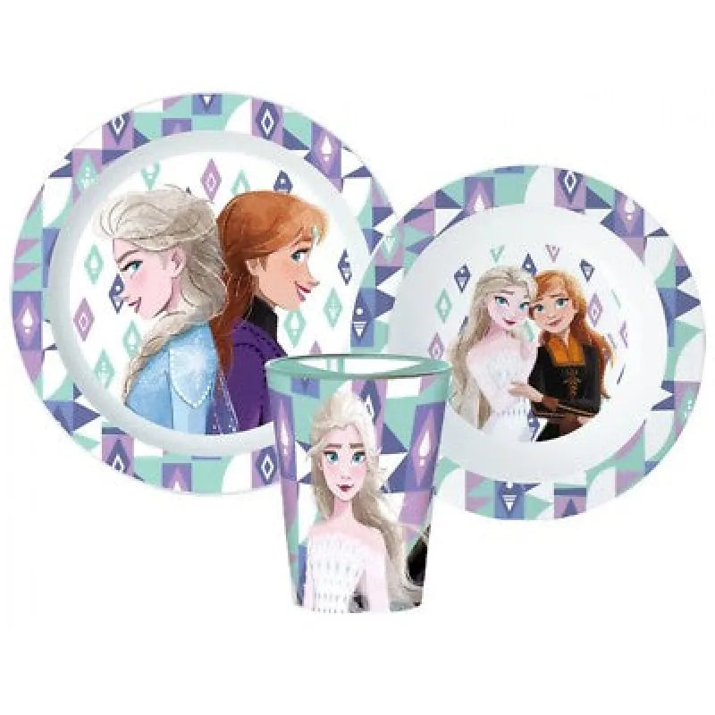 Disney Die Eiskönigin Elsa Kinder Geschirr-Set 3 teilig Becher Teller Schüssel - WS-Trend.de
