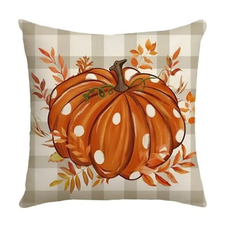 Herbst Motiv 2er Set Kissenbezug Dekokissen 45x45 cm - Bunt G - WS-Trend.de