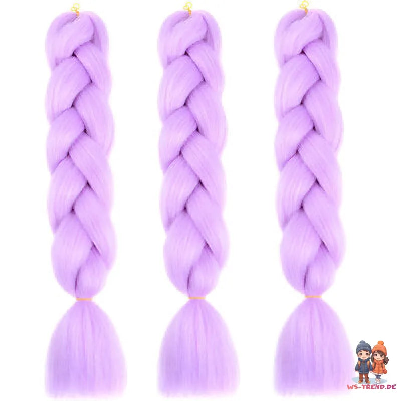 3er-Set Jumbo Kunsthaar (50 cm 100 g) – Kanekalon Extensions für Crochet - WS-Trend.de