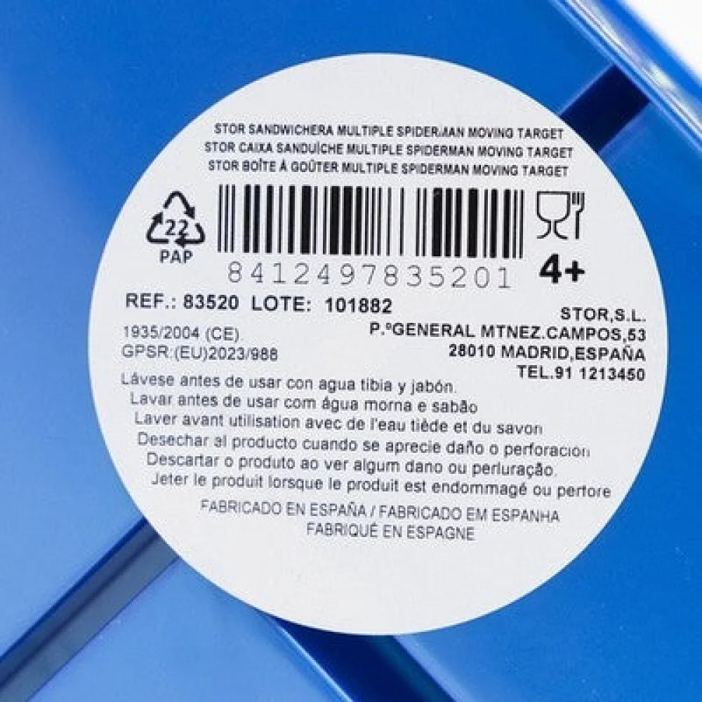 Marvel Spiderman 2 teiliges Kinder Set Brotdose Trinkflasche 410 ml - WS-Trend.de