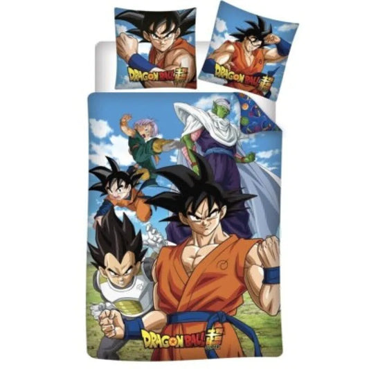 Anime Dragon Ball Goku Bettwäsche Set 135-140x200 65x65 100% Baumwolle - WS-Trend.de