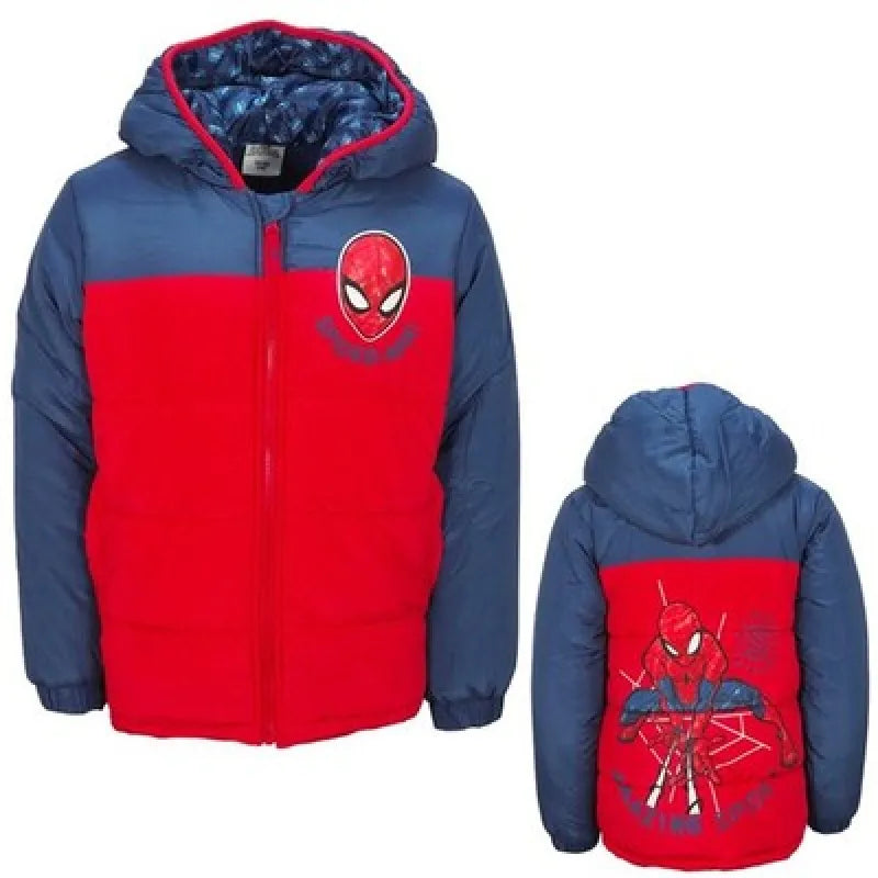 Marvel Spiderman Kinder Winterjacke Jungen Jacke mit Kapuze - WS-Trend.de