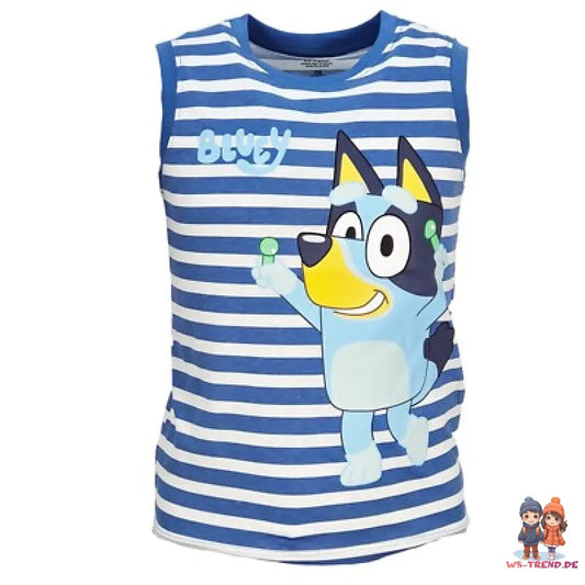 Bluey Bingo Kinder Jungen ärmellos T-Shirt Shirt Größe 104 bis 122 Baumwolle - WS-Trend.de