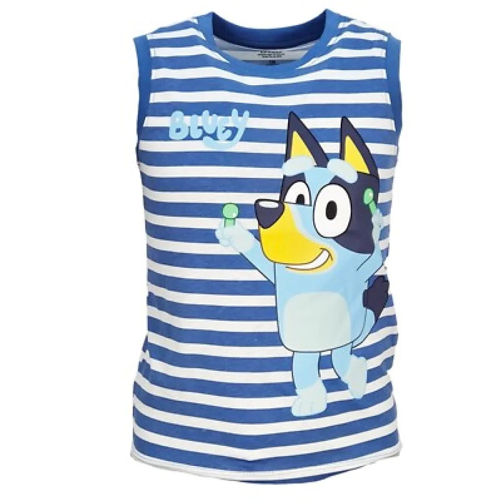 Bluey Bingo Kinder Jungen ärmellos T-Shirt Shirt Größe 104 bis 122 Baumwolle - WS-Trend.de