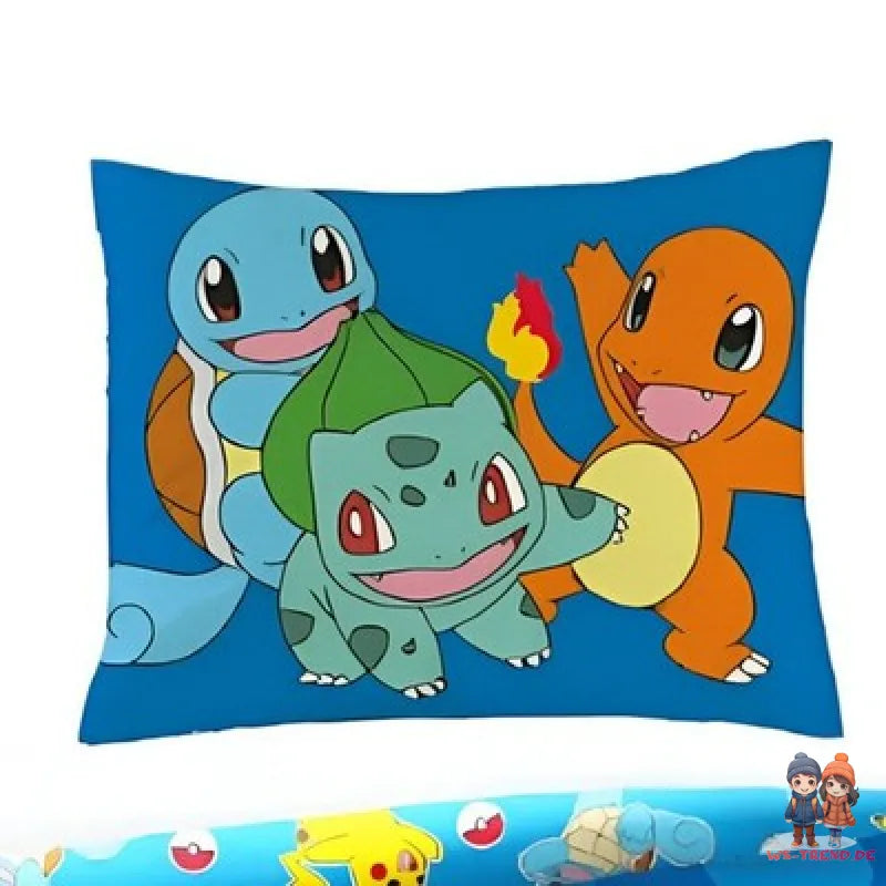 Pokémon Pikachu Mikrofaser Bettwäsche Set 135/140x200 60x70 cm - WS-Trend.de