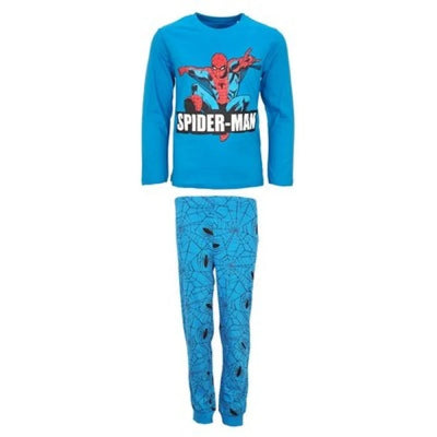 Marvel Spiderman Kinder Jungen Schlafanzug Pyjama lang - Ansicht 2