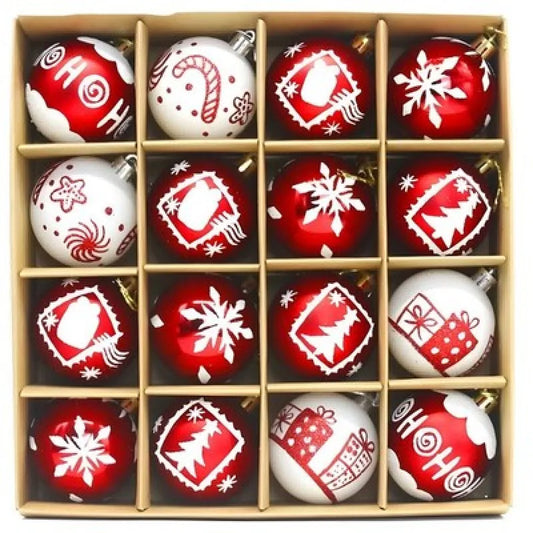 Weihnachtskugeln 16 St Weihnachtsbaumkugel Christbaumkugel Tannenbaumkugel - WS-Trend.de