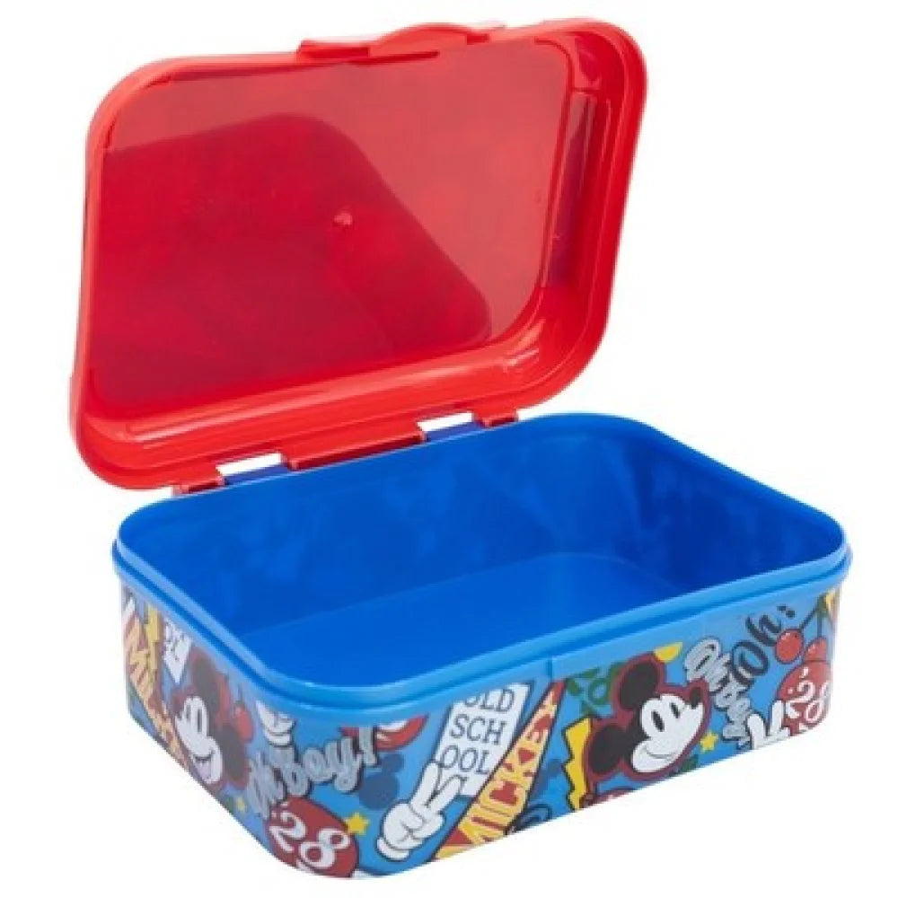 Disney Mickey Maus 4 tlg Lunch Set Brotdose Trinkflasche Löffel Gabel - WS-Trend.de