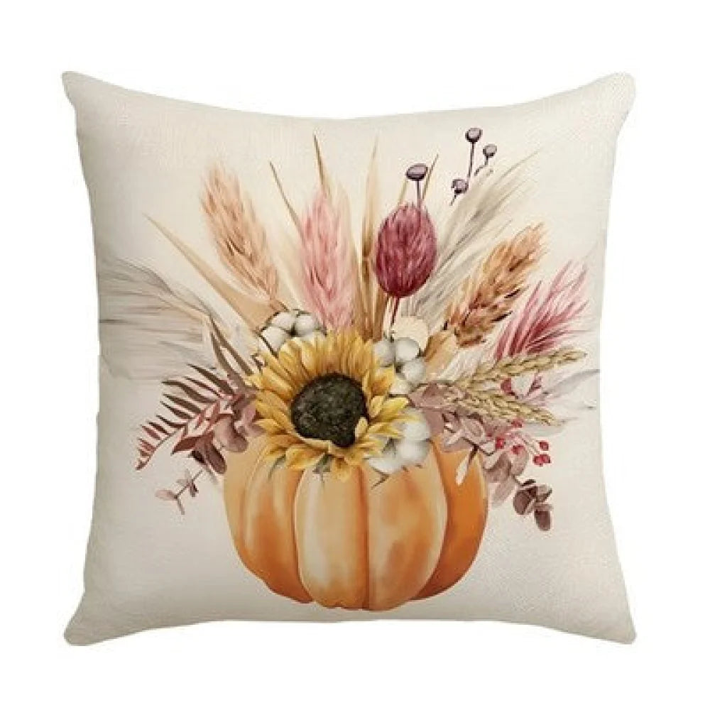 Herbst Motiv 2er Set Kissenbezug Dekokissen 45x45 cm - Bunt K - WS-Trend.de