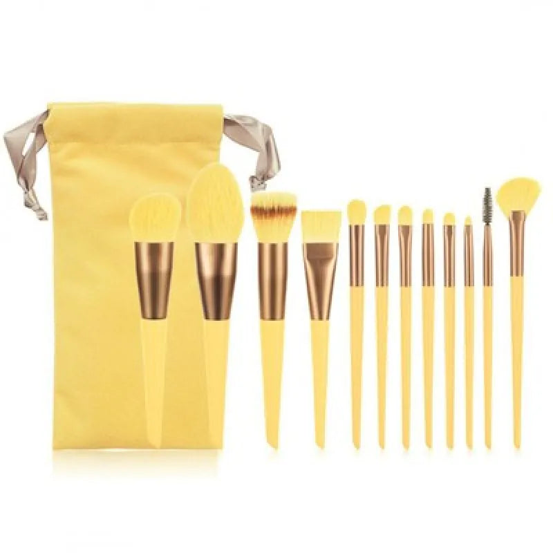 WS-Trend »12-teiliges Kosmetik Pinsel Set« Gelb Farbe: - WS-Trend.de Geschlecht: weiblich Zielgruppe: Erwachsene Jugendliche Anzahl Teile: