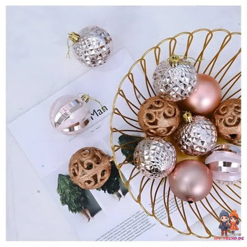 Weihnachtskugeln 16 St Weihnachtsbaumkugel Christbaumkugel Tannenbaumkugel - WS-Trend.de