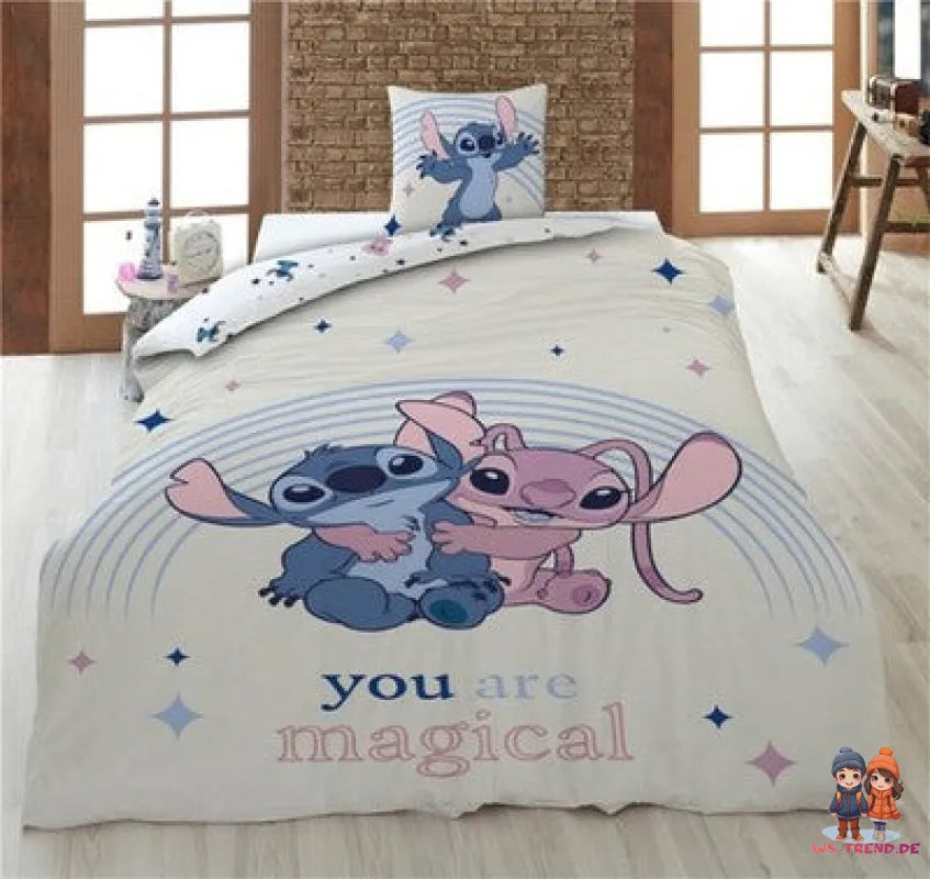 Disney Stitch Kinder Mikrofaser Bettwäsche 2tlg. Set - WS-Trend.de