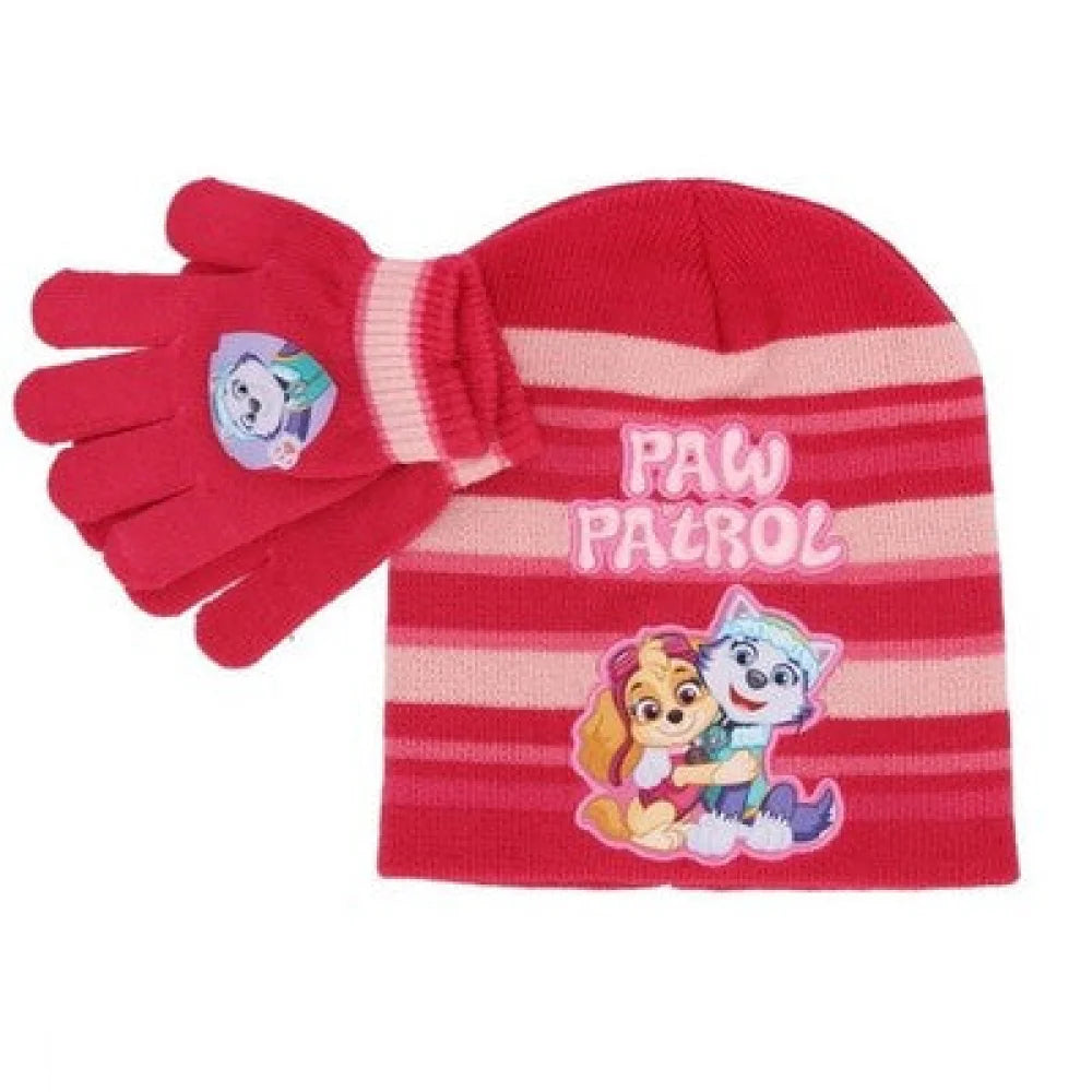 Paw Patrol Skye Everest Kinder 2tlg Set Winter Mütze plus Handschuhe - WS-Trend.de