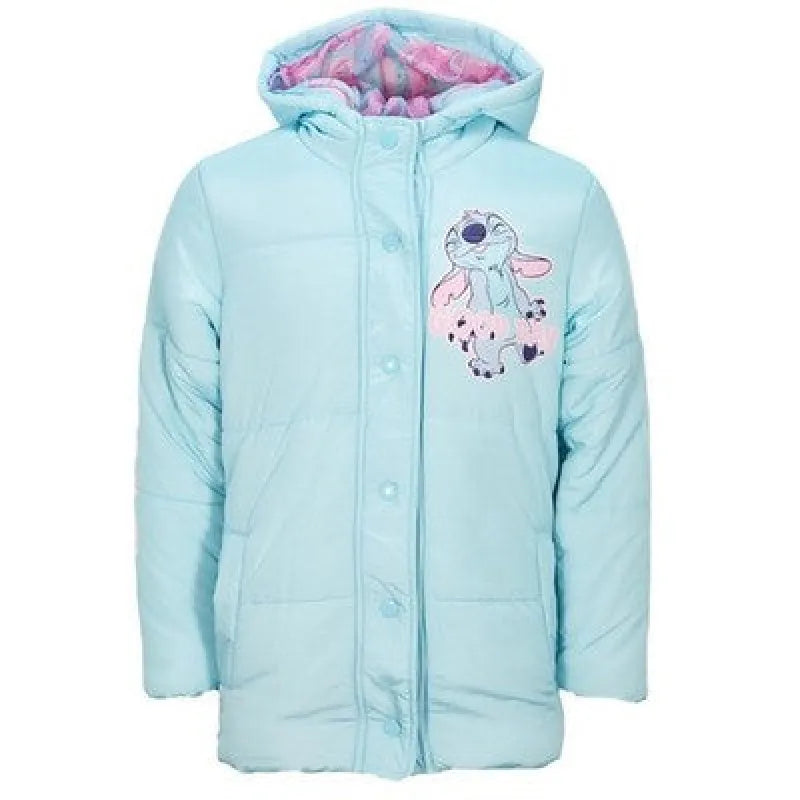 Disney Stitch Kinder Winterjacke Mädchen Jacke mit Kapuze - WS-Trend.de