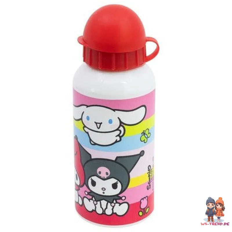 Hello Kitty 2 tlg. Kuromi Melody Set Brotdose 3 Kammern ALU ATrinkflasche 400 ml - WS-Trend.de