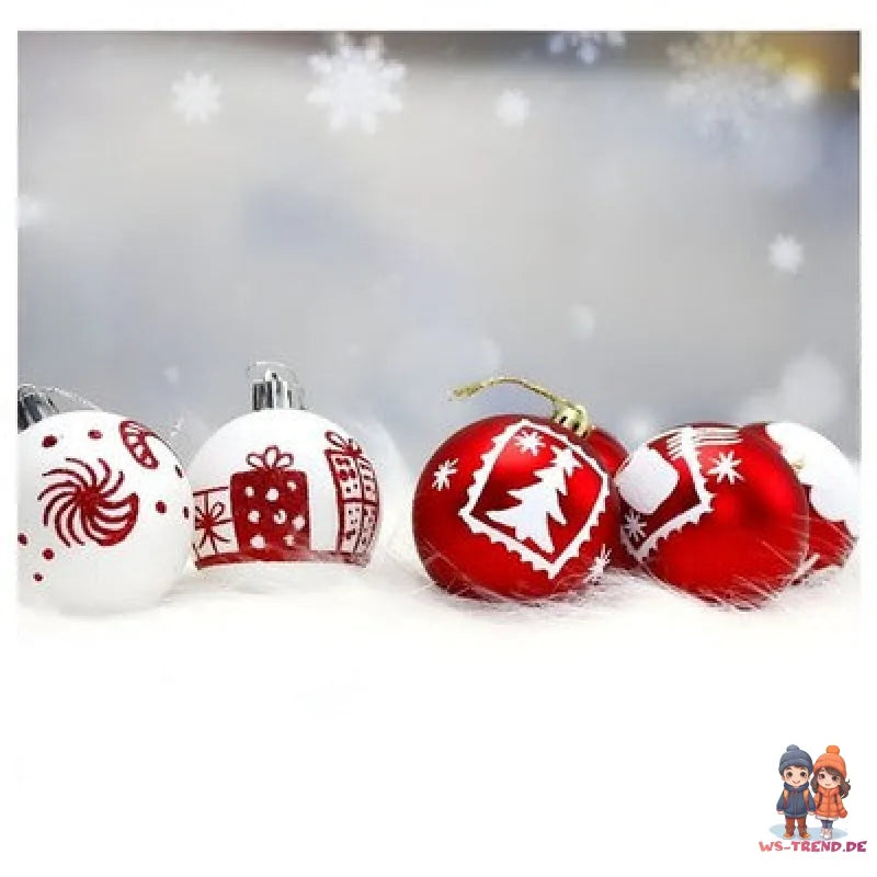 Weihnachtskugeln 16 St Weihnachtsbaumkugel Christbaumkugel Tannenbaumkugel - WS-Trend.de