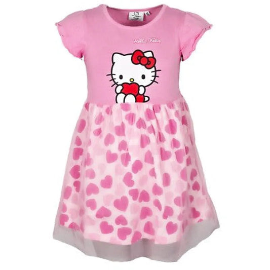 HELLO KITTY Kinder Mädchen Sommerkleid Kleid Gr 92-116 100% Baumwolle - WS-Trend.de