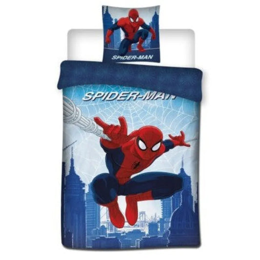 Marvel Spiderman Jungen Bettwäsche 2tlg. Set 135-140x200 65x65 cm - WS-Trend.de
