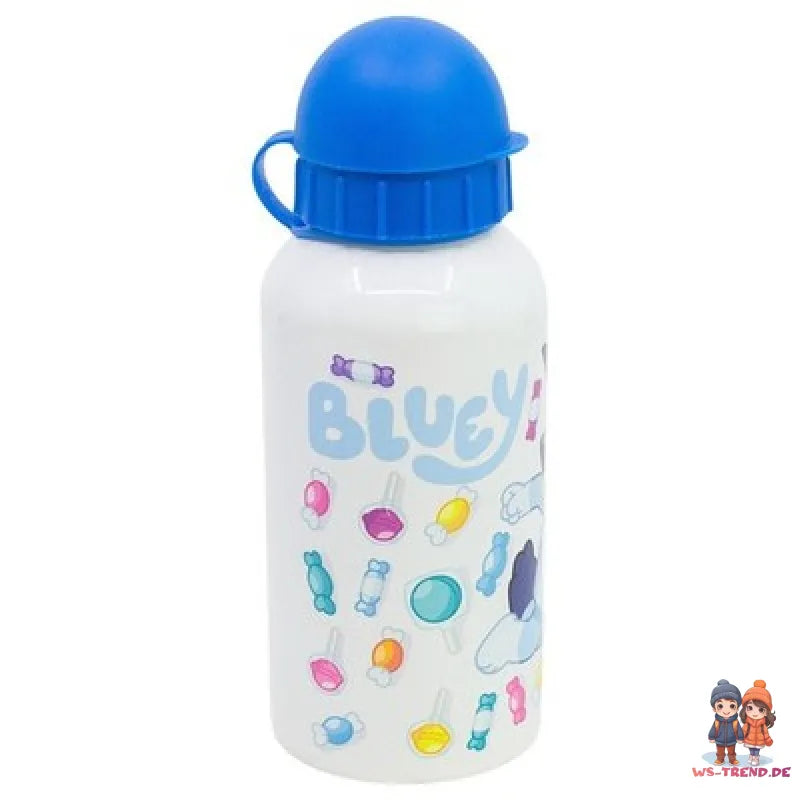 Bluey Bingo Kinder 4 teiliges Set Brotdose Alu Trinkflasche Besteck - WS-Trend.de