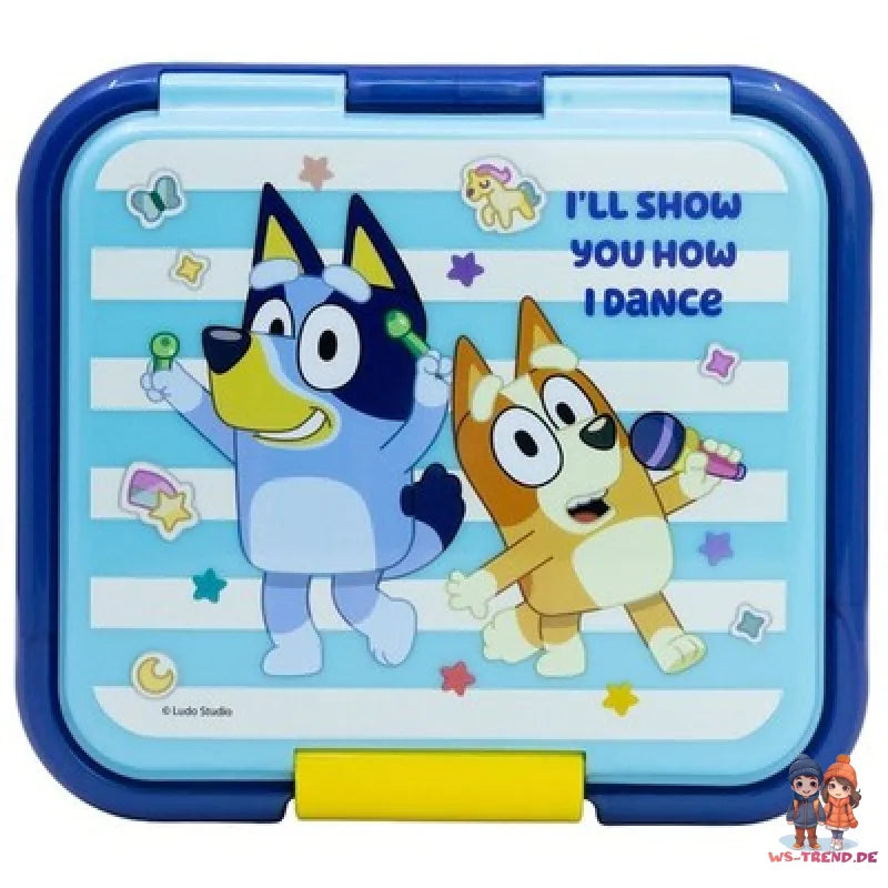 Bluey Bingo Kinder 2 teiliges Set XL Brotdose Trinkflasche 370 ml - WS-Trend.de