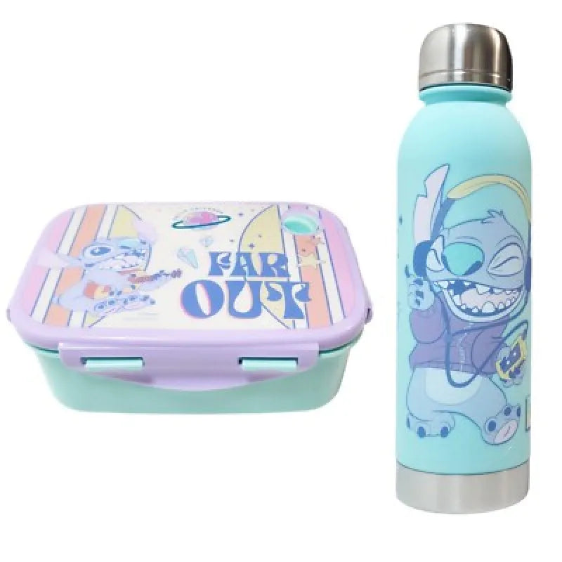 Disney Lilo und Stitch Angel 2 tlg. Set Brotdose plus XL Trinkflasche 750 ml - WS-Trend.de