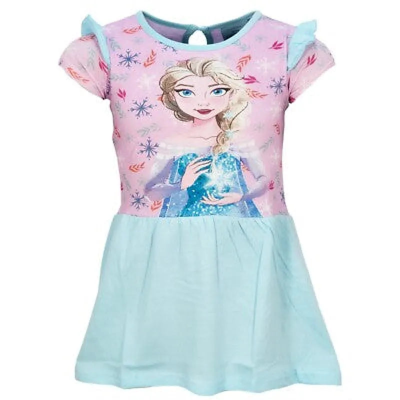 Disney Die EIskönigin Elsa Kinder Mädchen Sommerkleid Kleid Gr 98 128 Baumwolle WS Trend.de
