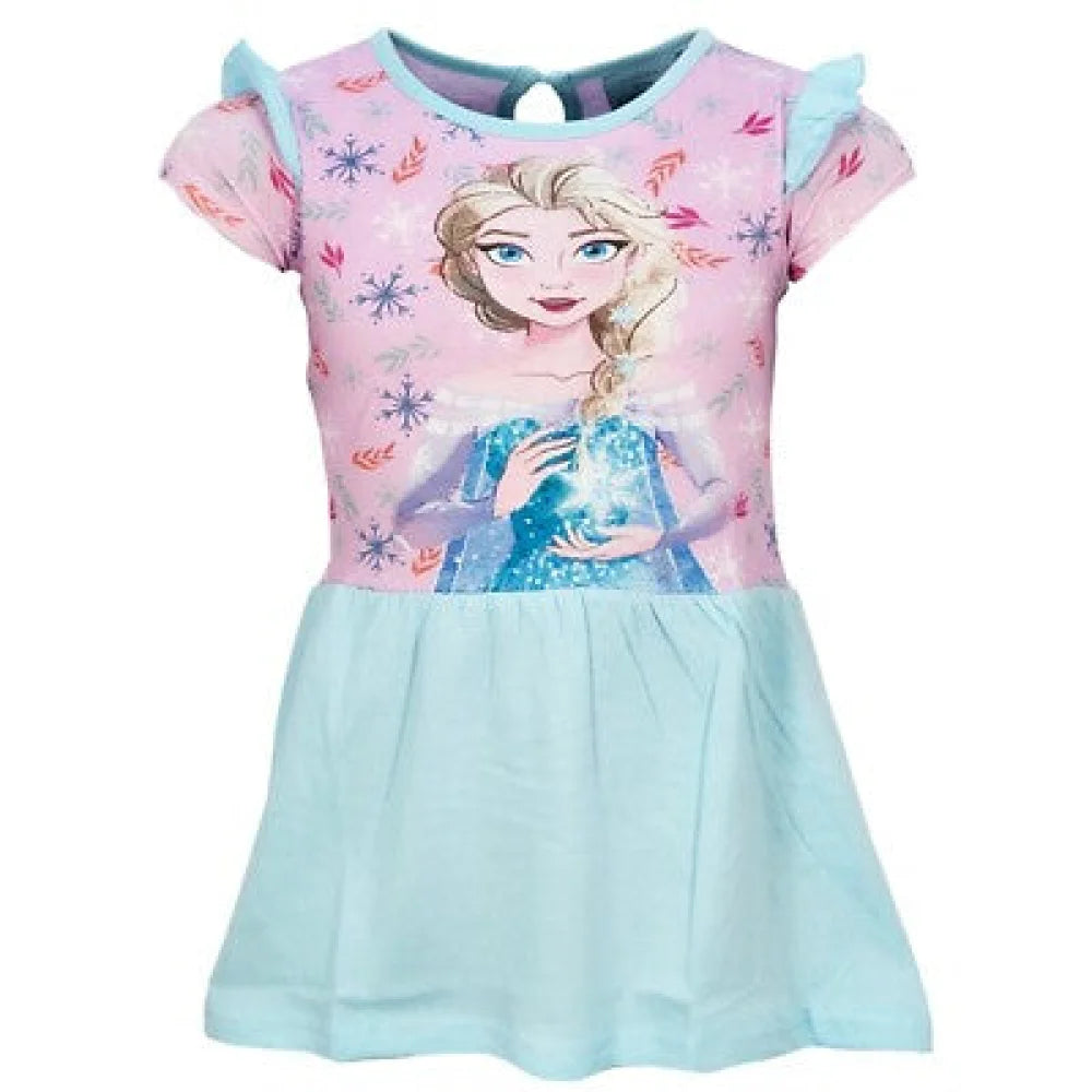 Disney Die EIskönigin Elsa Kinder Mädchen Sommerkleid Kleid Gr 98-128 Baumwolle - WS-Trend.de