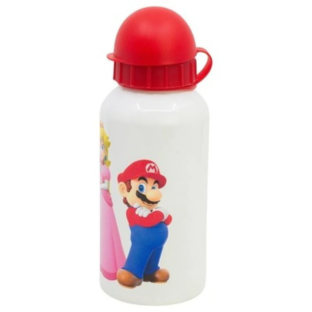 Super Mario Luigi Kinder 4 teiliges Set Brotdose - Gabel Löffel Alu-Trinkflasche - WS-Trend.de