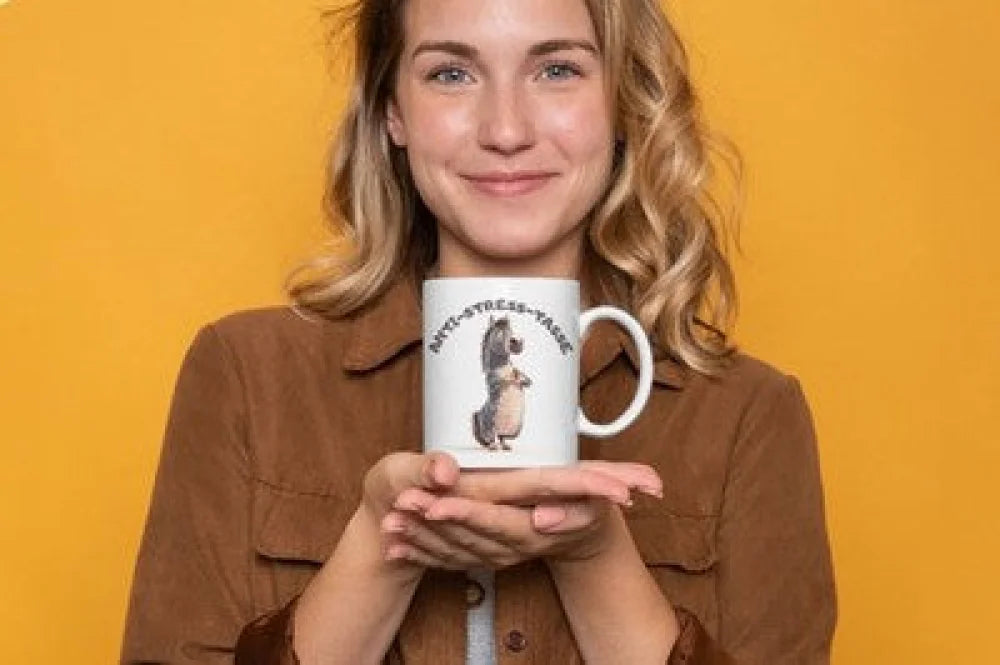Anti Stress Tasse Yoga-Pferd Kaffeetasse/Teetasse lustige Geschenkidee - WS-Trend.de