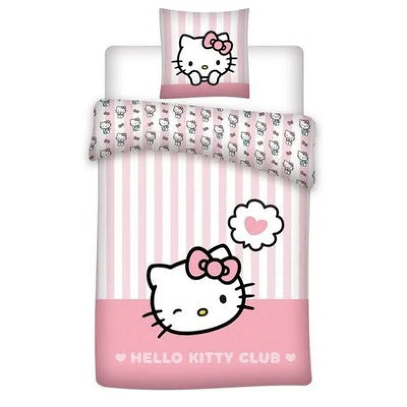 Hello Kitty Mädchen Kinder Bettwäsche 2tlg. Set 135x200 80x80 cm - WS-Trend.de